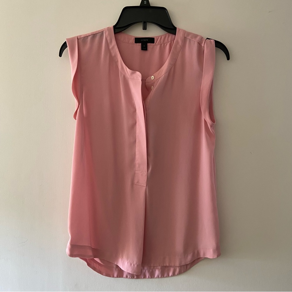 J. Crew Sleeveless Pink Top
